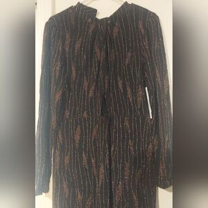Aqua Womens Black Cutou Long Metallic Cocktail and Party Dress NWT XL size 16